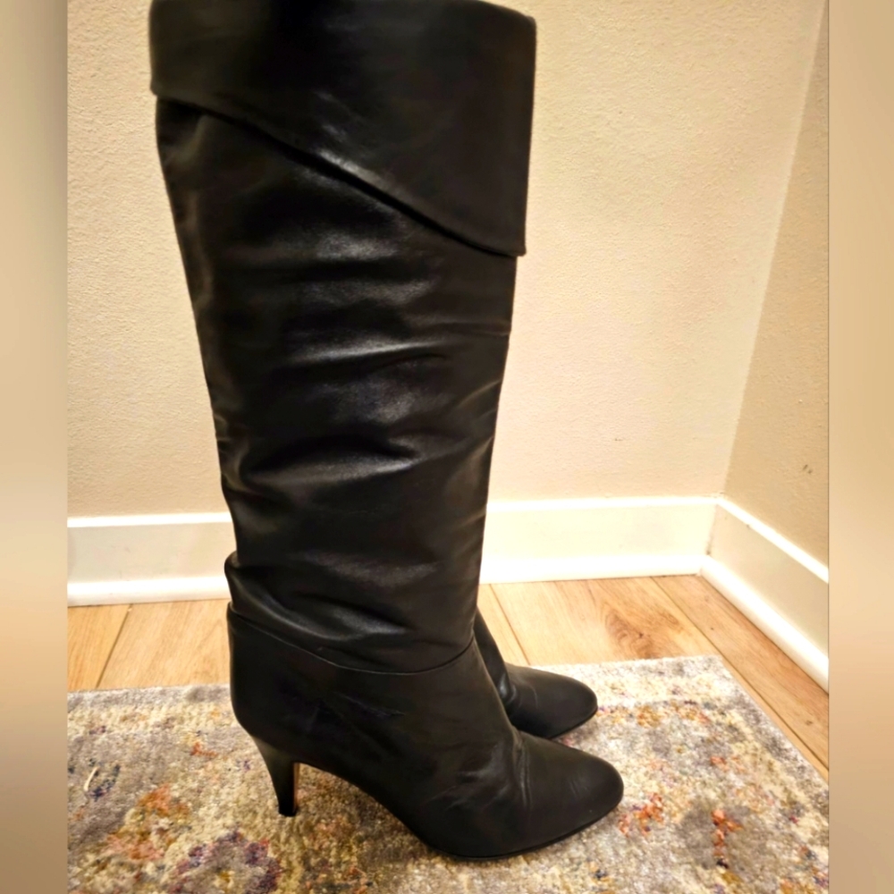 Chantal Tall Cuff Leather boots
